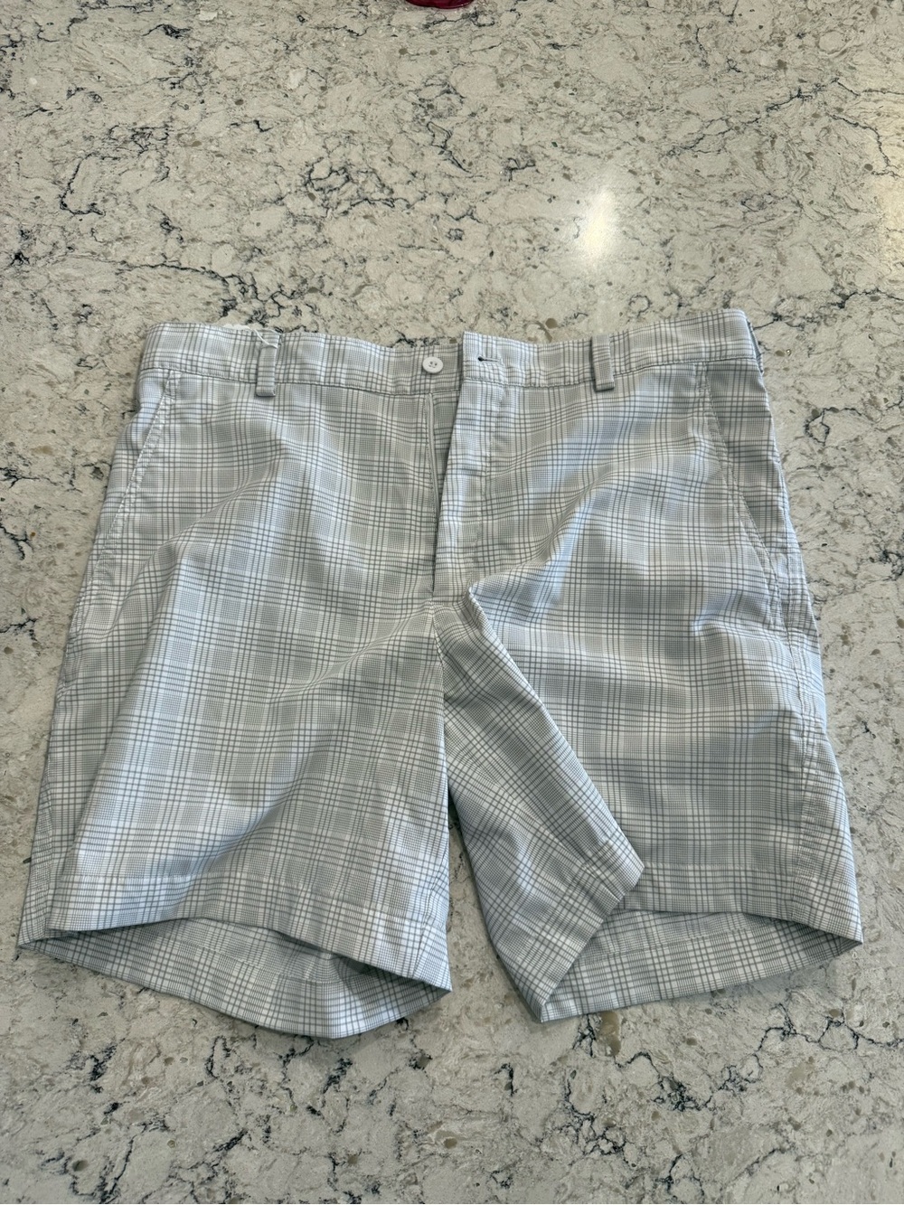 Nike Men's Gray Plaid Performance Shorts